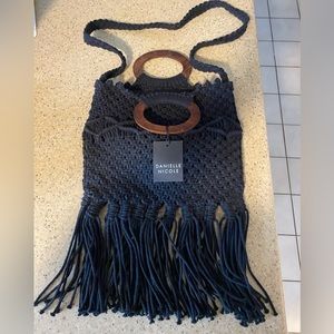 Danielle Nicole black crochet bag-new with tags